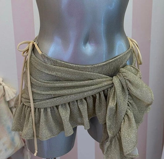 Glitter frill sarong ONLY 💫 MADE TO ORDER