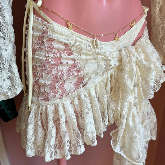 Lace frill sarong 🧵 MADE TO ORDER 🪡