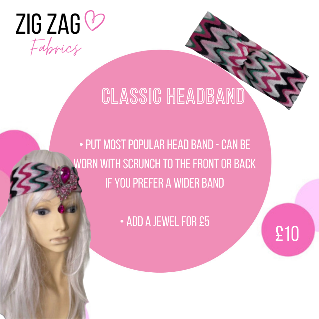 Zigzag - Headwear 👙 MADE TO ORDER