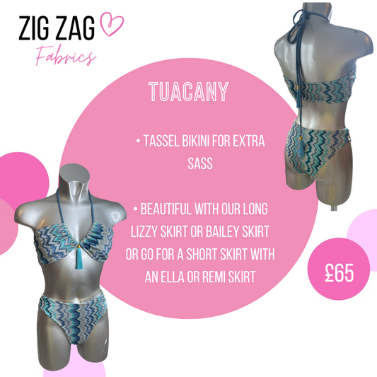 Zigzag - Tuscany Bikini - different bottom options 👙 MADE TO ORDER